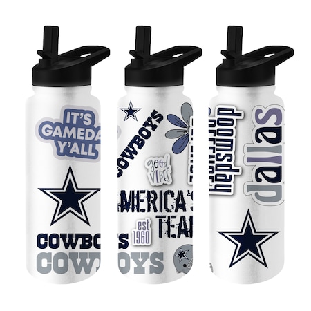 Logo Brands Dallas Cowboys 34oz Native Quencher Bottle 609-S34QB-63